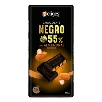Chocolate negro IFA ELIGES con almendras 200 g