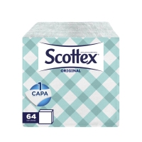 Panos de mesa SCOTTEX estilo pack familiar 64 unidades 30x30