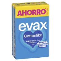 Compresas EVAX Cottonlike Super Plus alas 20 unidades