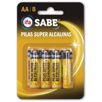 Pilas súper alcalinas IFA SABE AA LR06 blíster 8 unidades