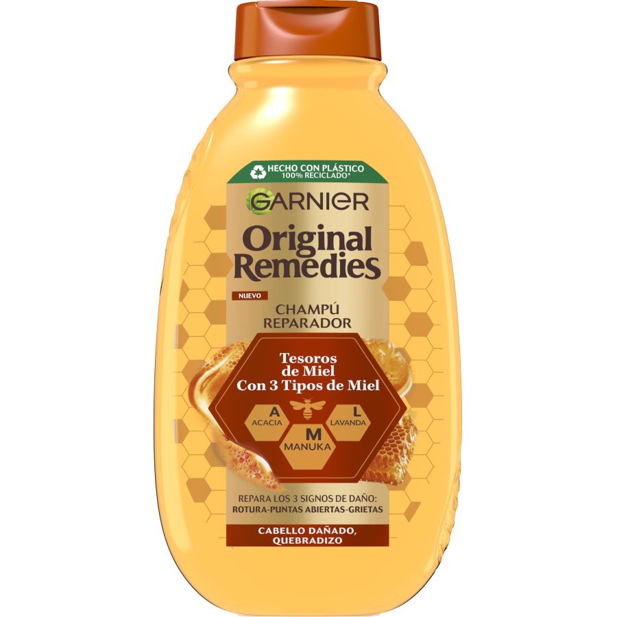 Champú O.REMEDIES reparador miel 400 ml