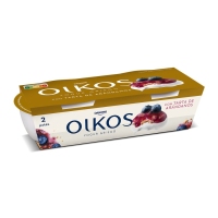 Yogur OIKOS DANONE tarta arándanos pack 2x110 g