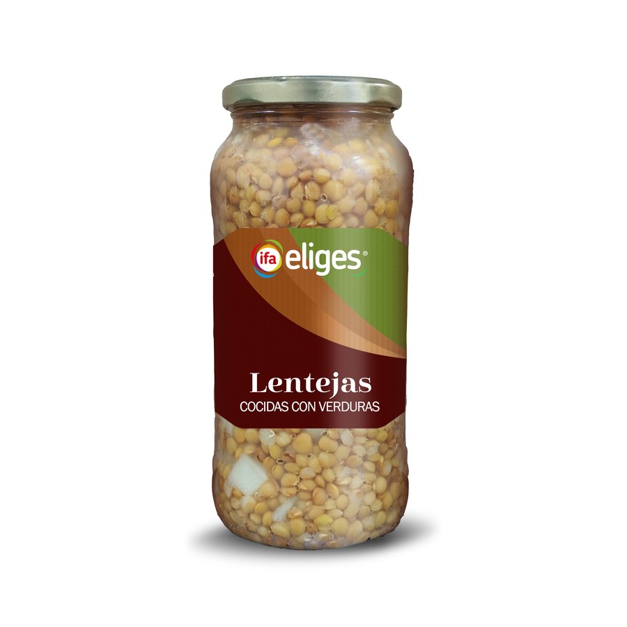 Lentejas con verduras IFA ELIGES frasco 400 g pne.