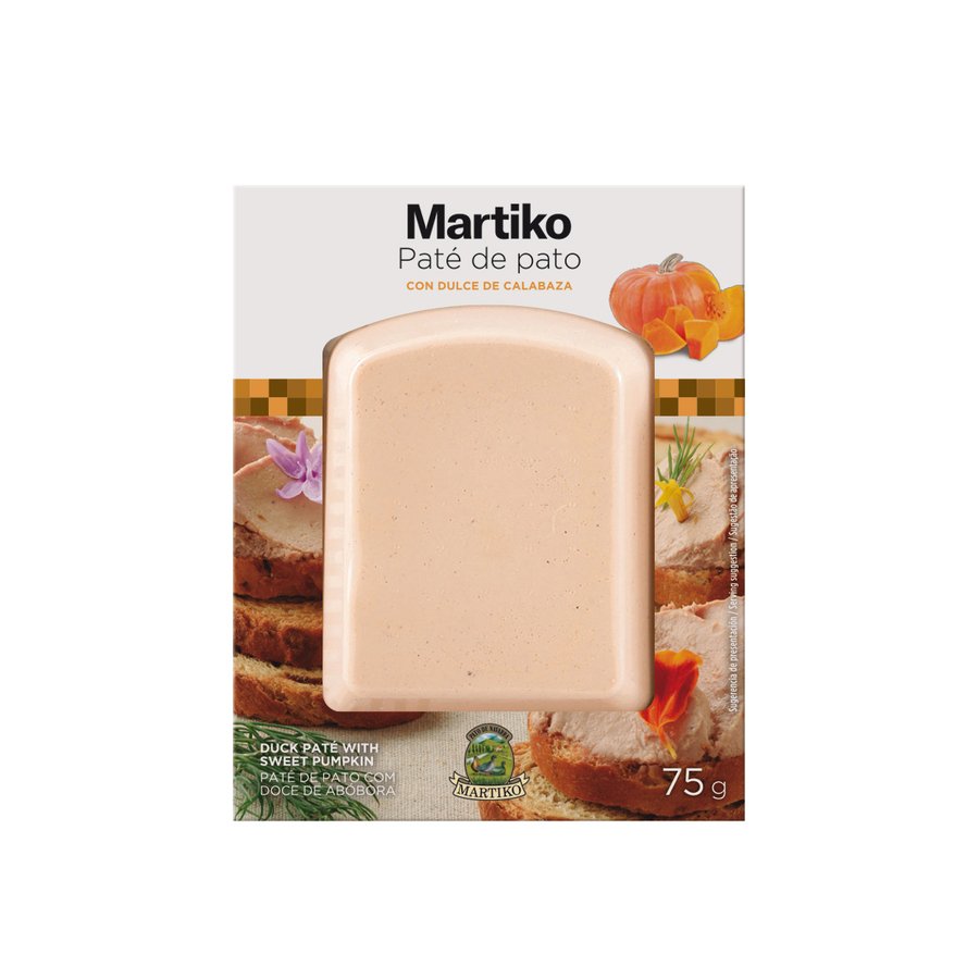 Paté de pato MARTIKO con dulce de calabaza 75 g