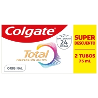 Dentífrico COLGATE total 2x75 ml
