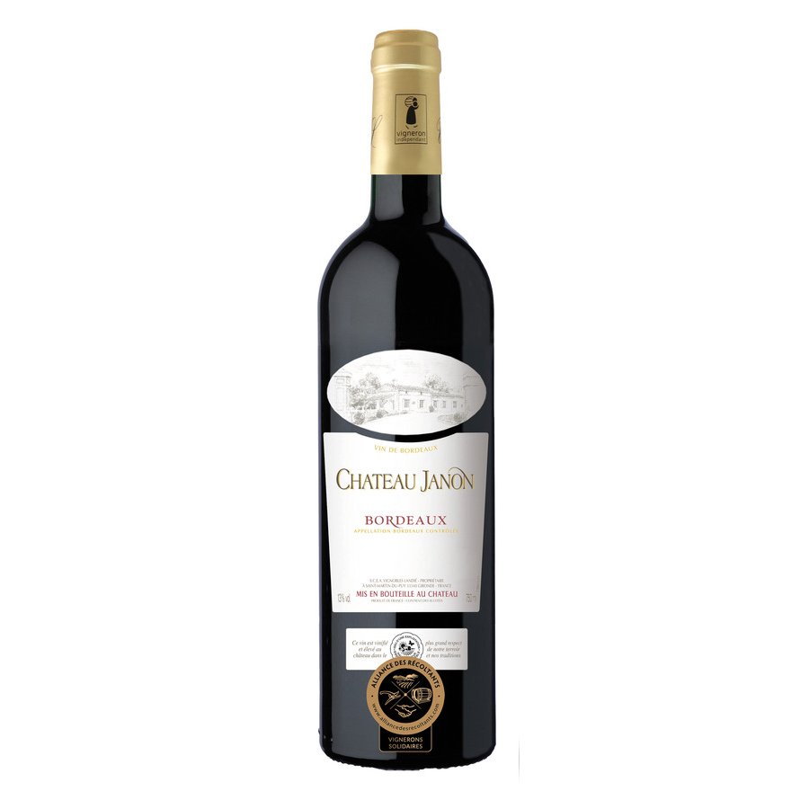 Vino tinto Francia-Bordeaux CHATEAU JANON botella 75 cl