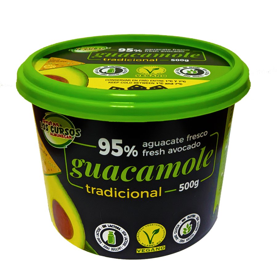 Guacamole LOS CURSOS suave tarrina 500 g