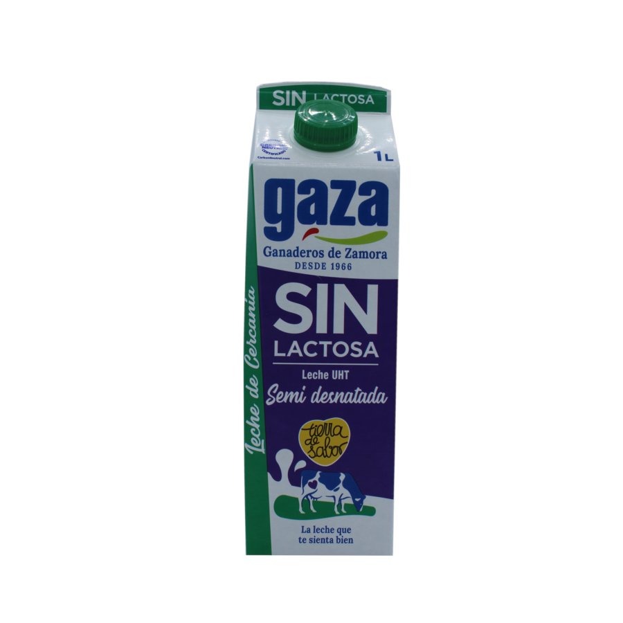 Leche sin lactosa semidesnatada GAZA 1 l