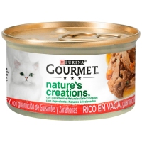 Alimento gato PURINA Gourmet Nature's Creations boi 85 g