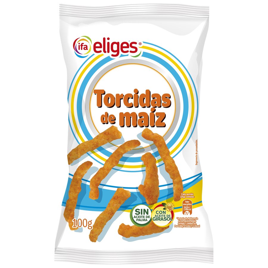 Torcidas de maíz IFA ELIGES 100 g