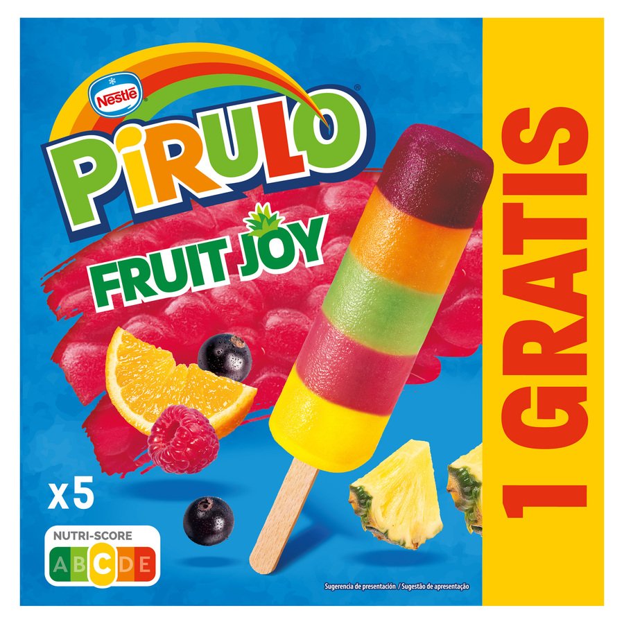 Helado NESTLE PIRULO Fruit Joy 4 unidades 260 g