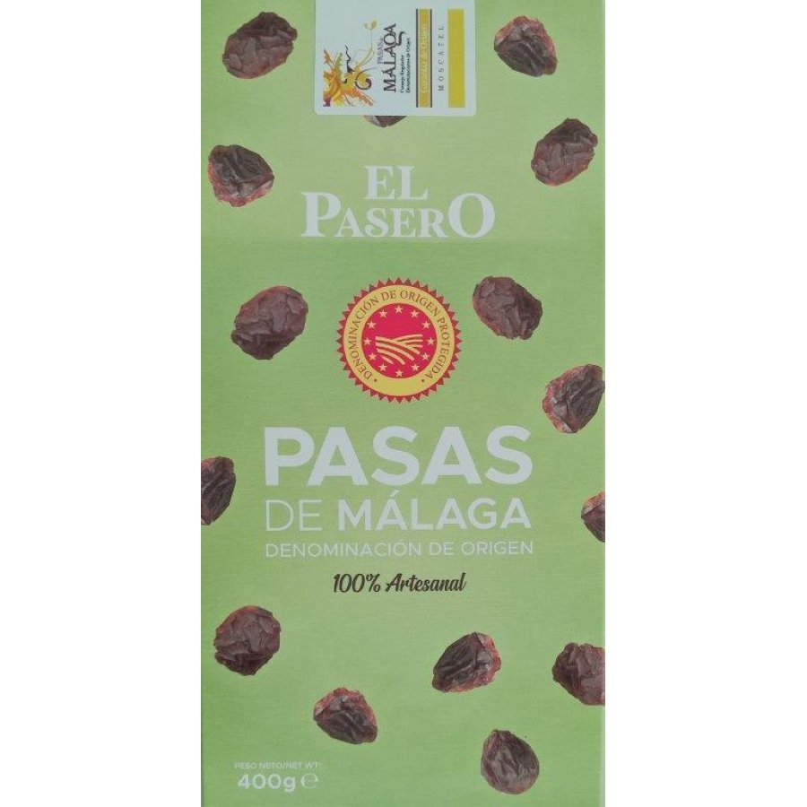 Uvas pasas Málaga EL PASERO extra paquete 400 g