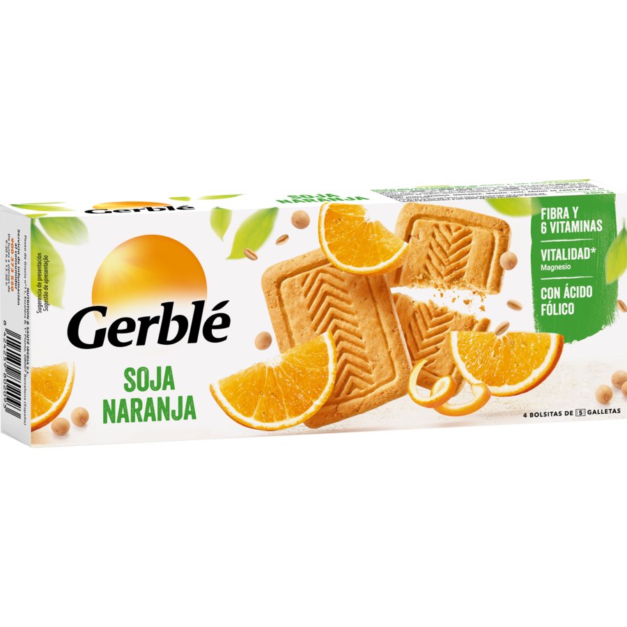 Galletas soja naranja GERBLE 280 g