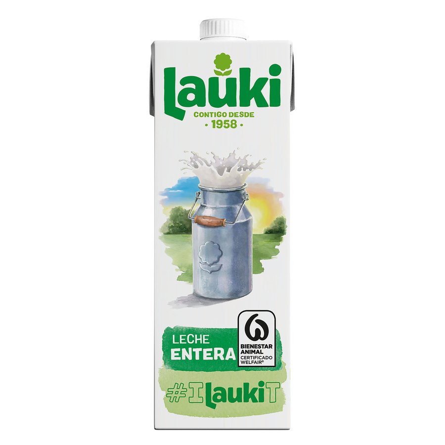 Leche entera LAUKI brik 1 l