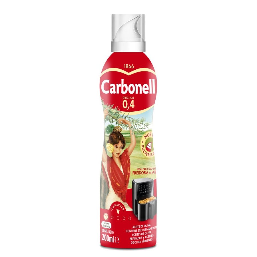 Aceite de oliva 0,4 CARBONELL spray 200 ml