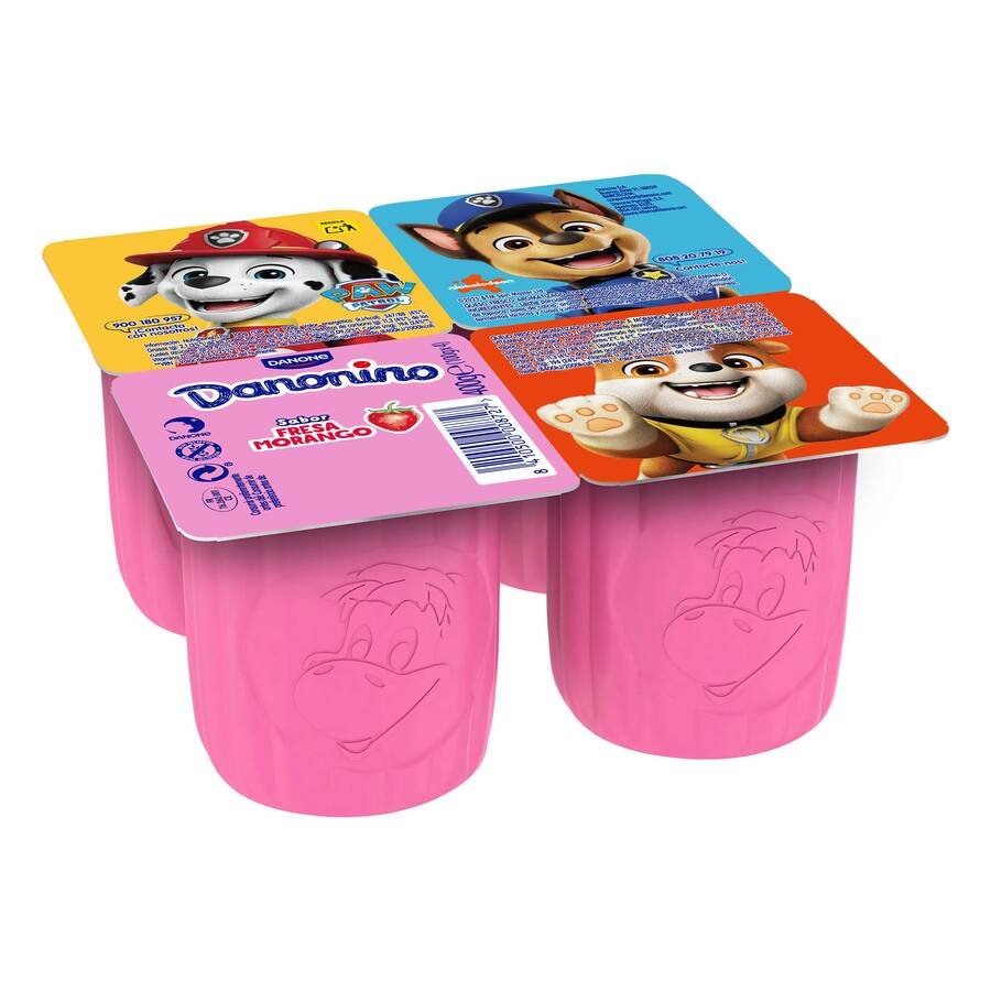 Queso fresco petit DANONE DANONINO fresa pack 4x100 g