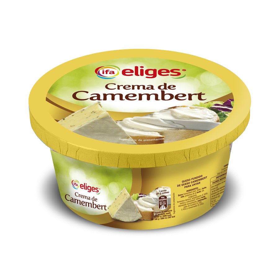 Crema de queso camembert IFA ELIGES tarrina 125 g