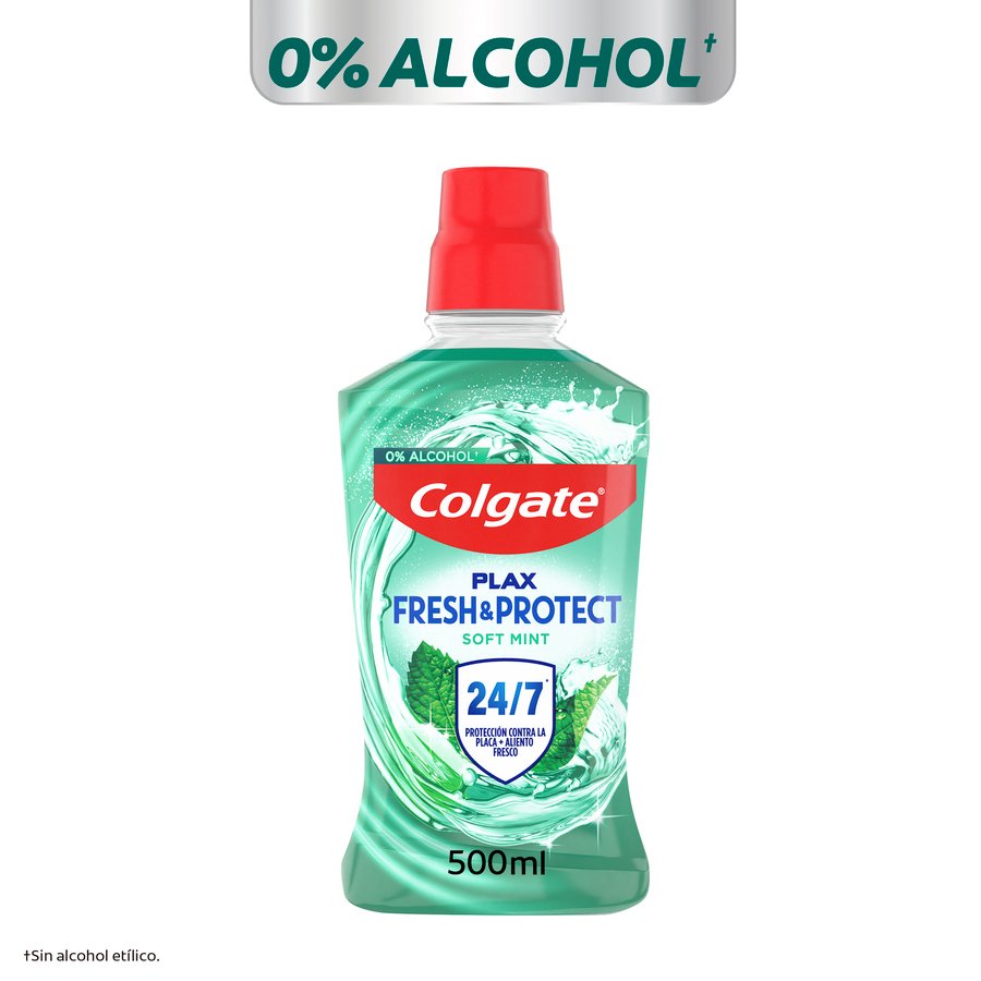 Enjuague bucal COLGATE Plax soft mint 500 ml