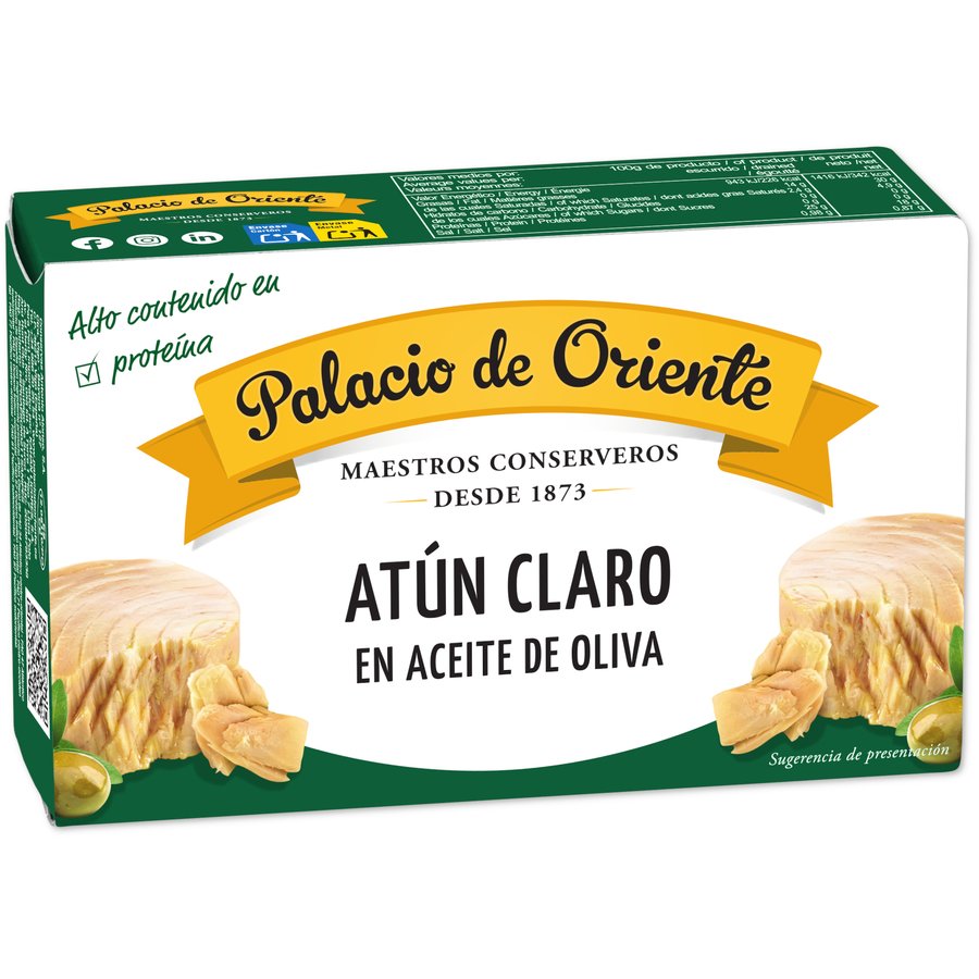 Atún claro aceite oliva PALACIO DE ORIENTE ol-120 111 g pn.
