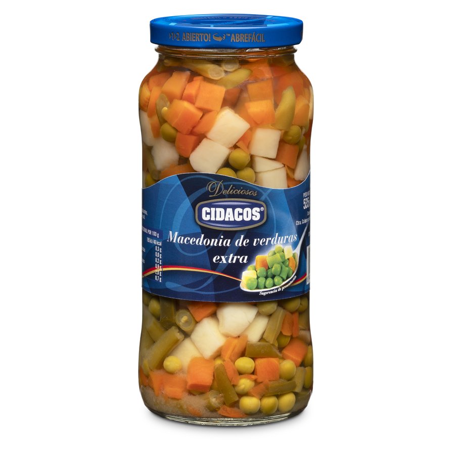 Macedonia de verduras CIDACOS tarro 320 g pne.