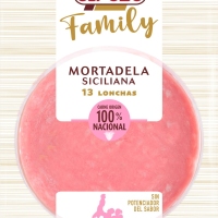 Mortadela siciliana 100% nat ELPOZO Family lonchas 250 g