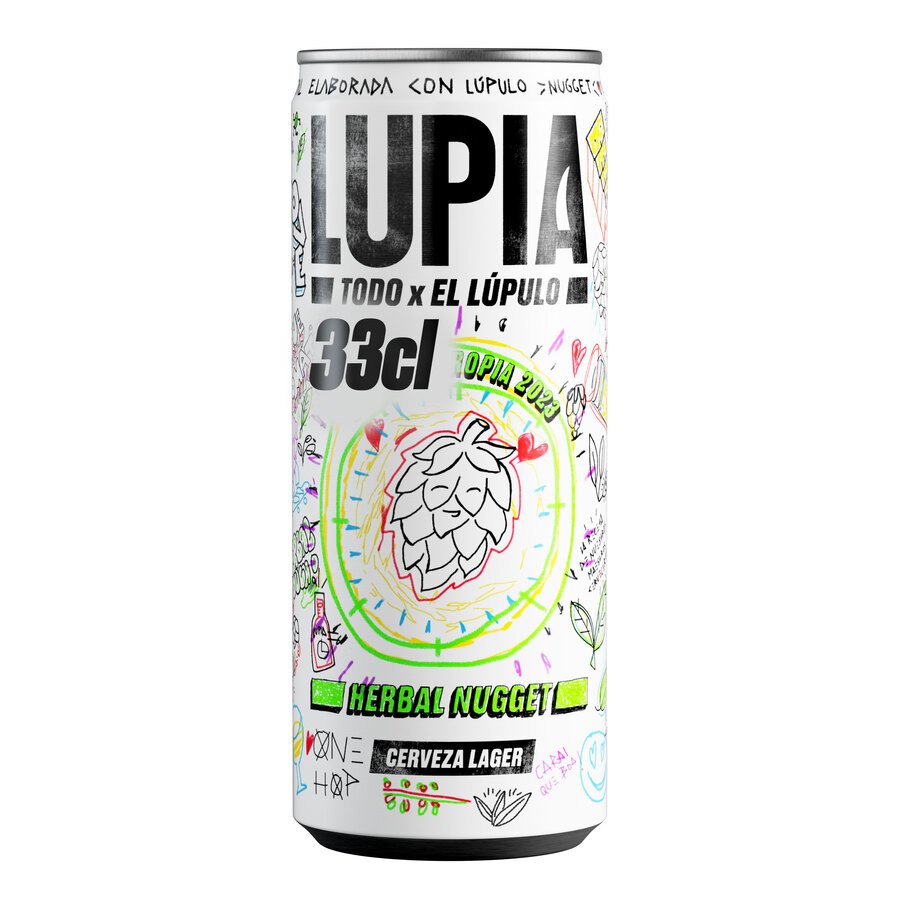 Cerveza LUPIA Herbal Nugget lata 33 cl