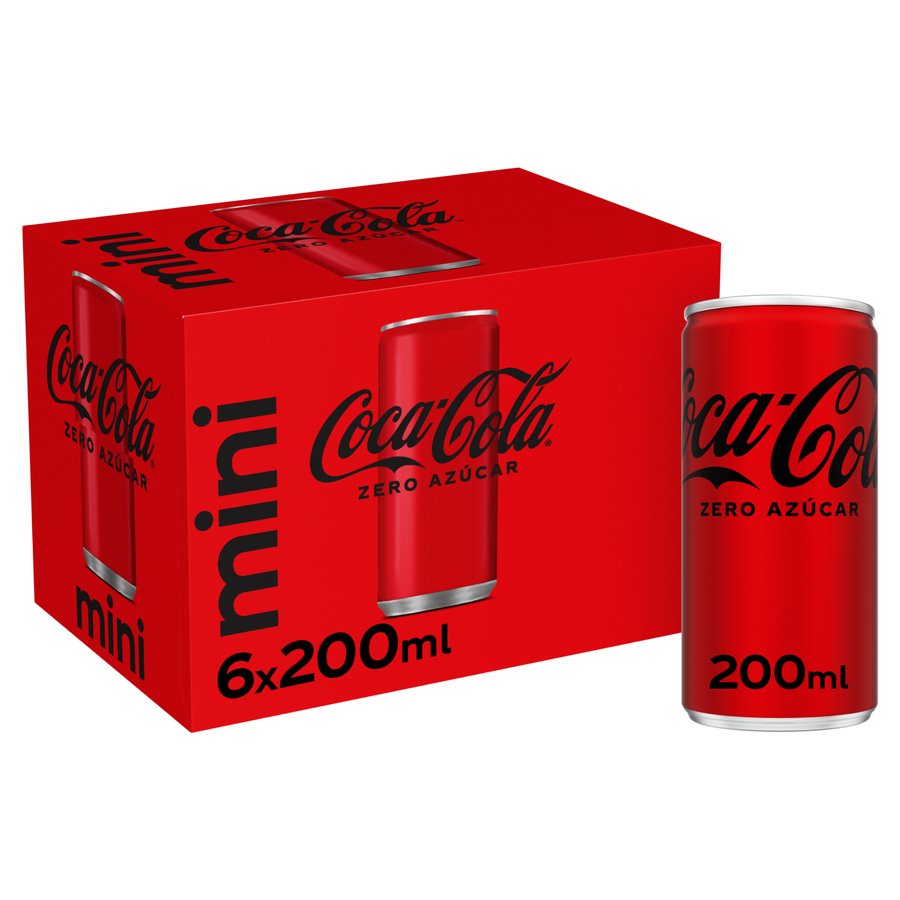 Refresco COCA-COLA Zero lata 6x20 cl