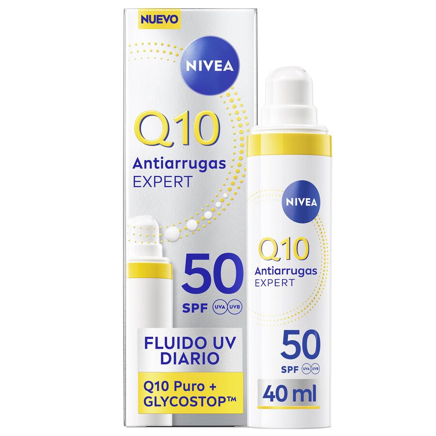 Fluído diario NIVEA Q10 antiarrugas SPF50 40 ml