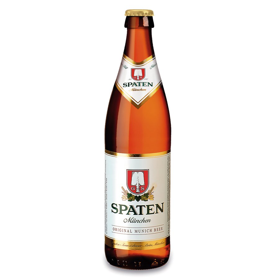 Cerveza alemana SPATEN rubia botellin 50 cl