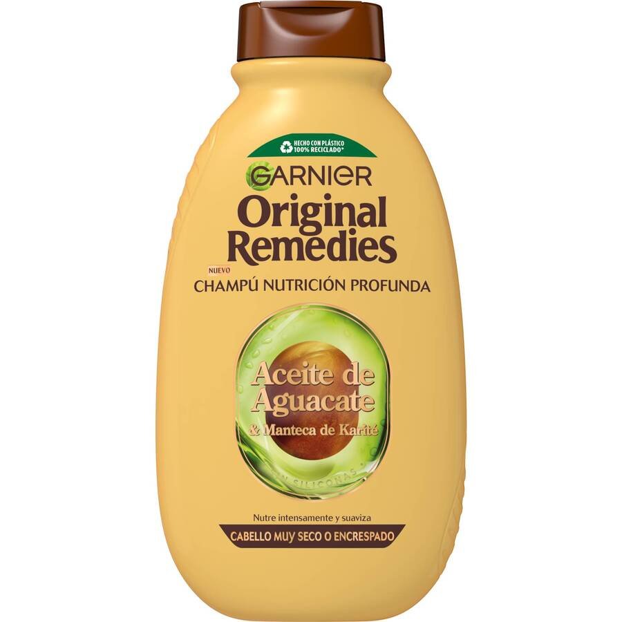 Champú GARNIER ORIGINAL REMEDIES Nutrición Profunda aceite de aguacate 400 ml