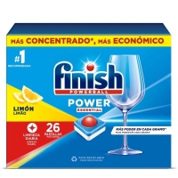 Lavavajillas máquina pastilla FINISH power essential limón 26 unidades
