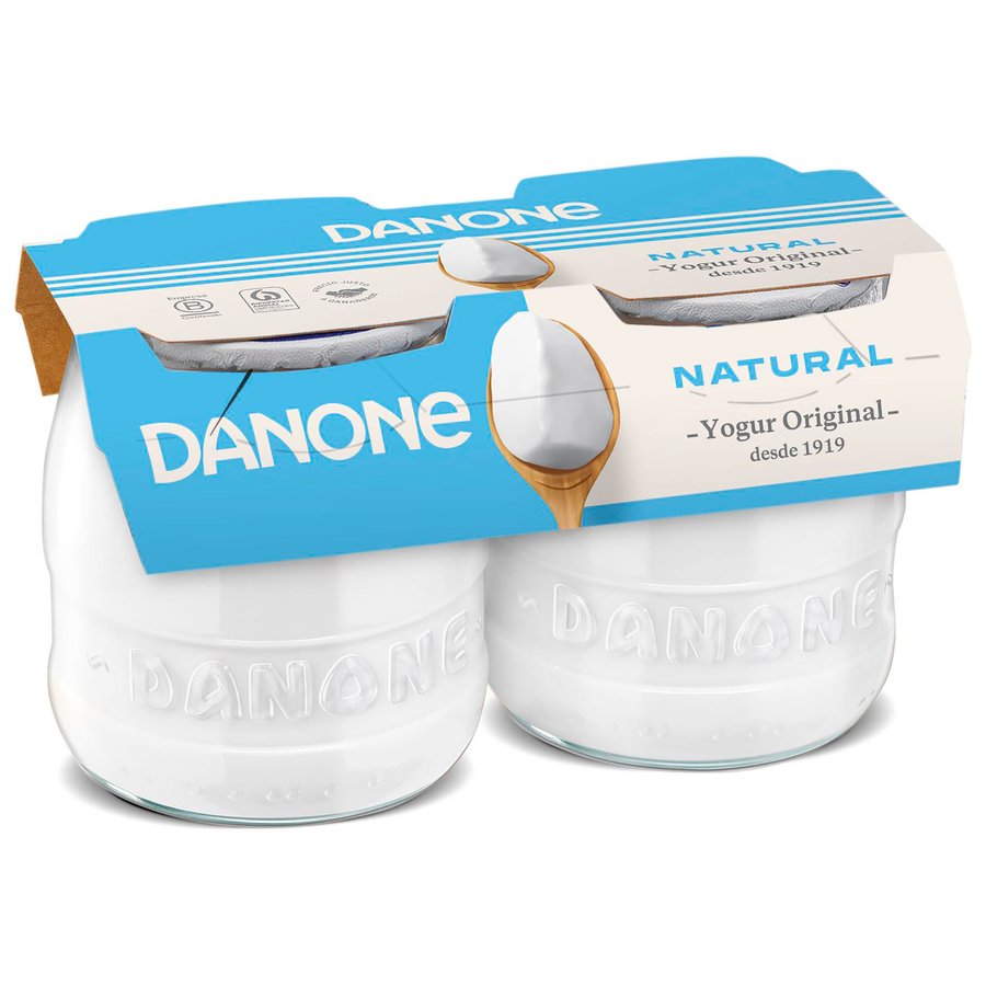 Yogur DANONE original natural 2x135 g