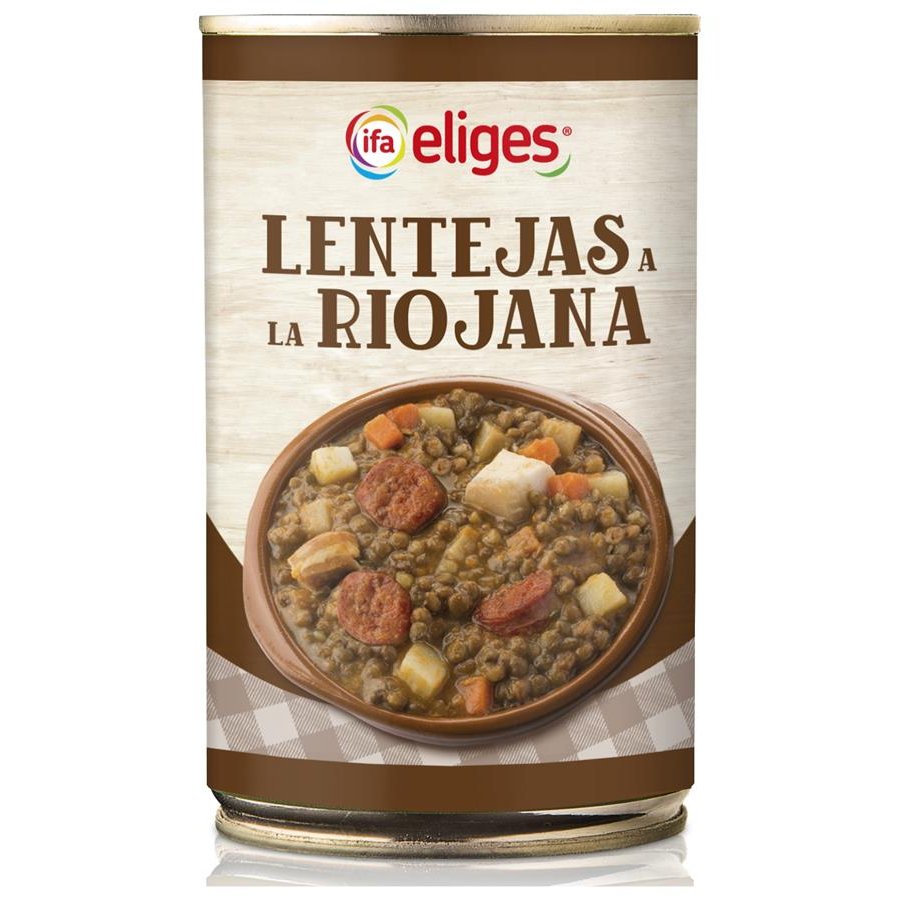 Lentejas riojana IFA ELIGES lata 430 g pn.