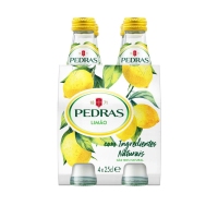 Auga con gas PEDRAS limón LOTE 4X25 cl