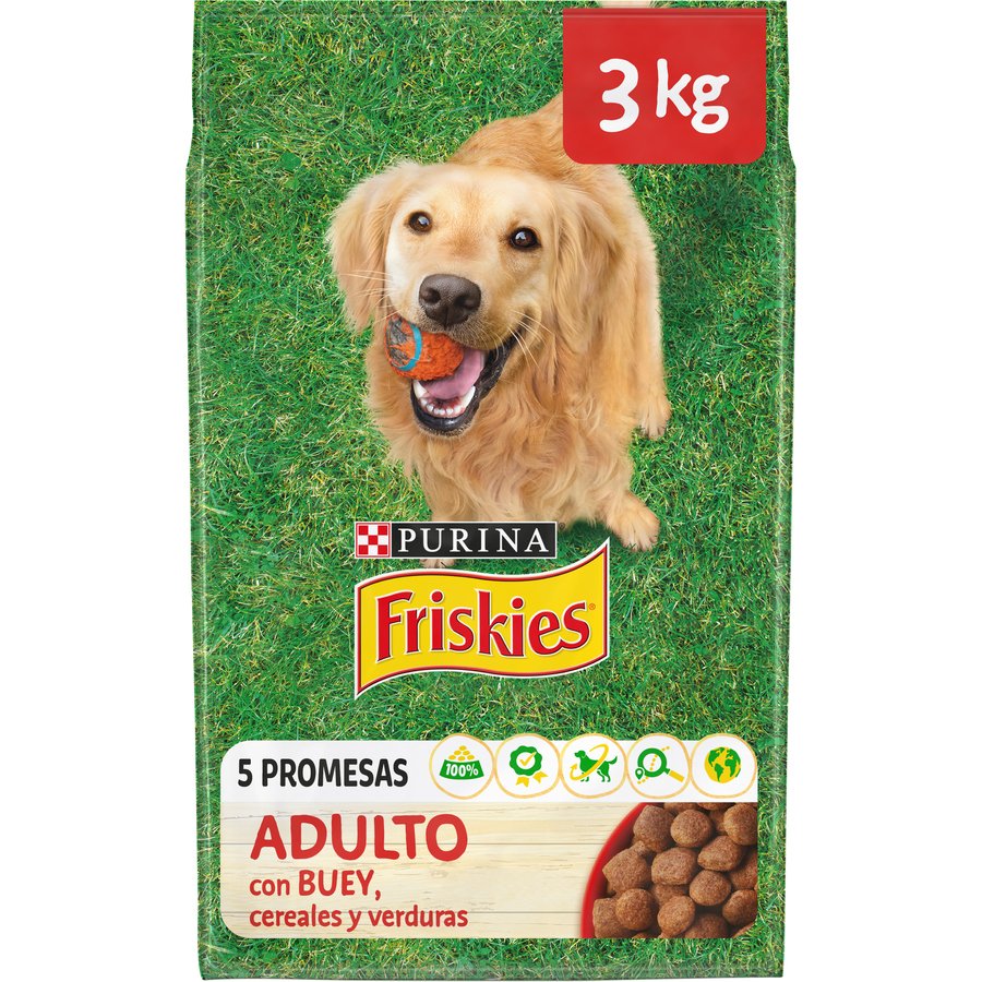 Alimento perro adulto FRISKIES carne-cereales-verdura 3 kg