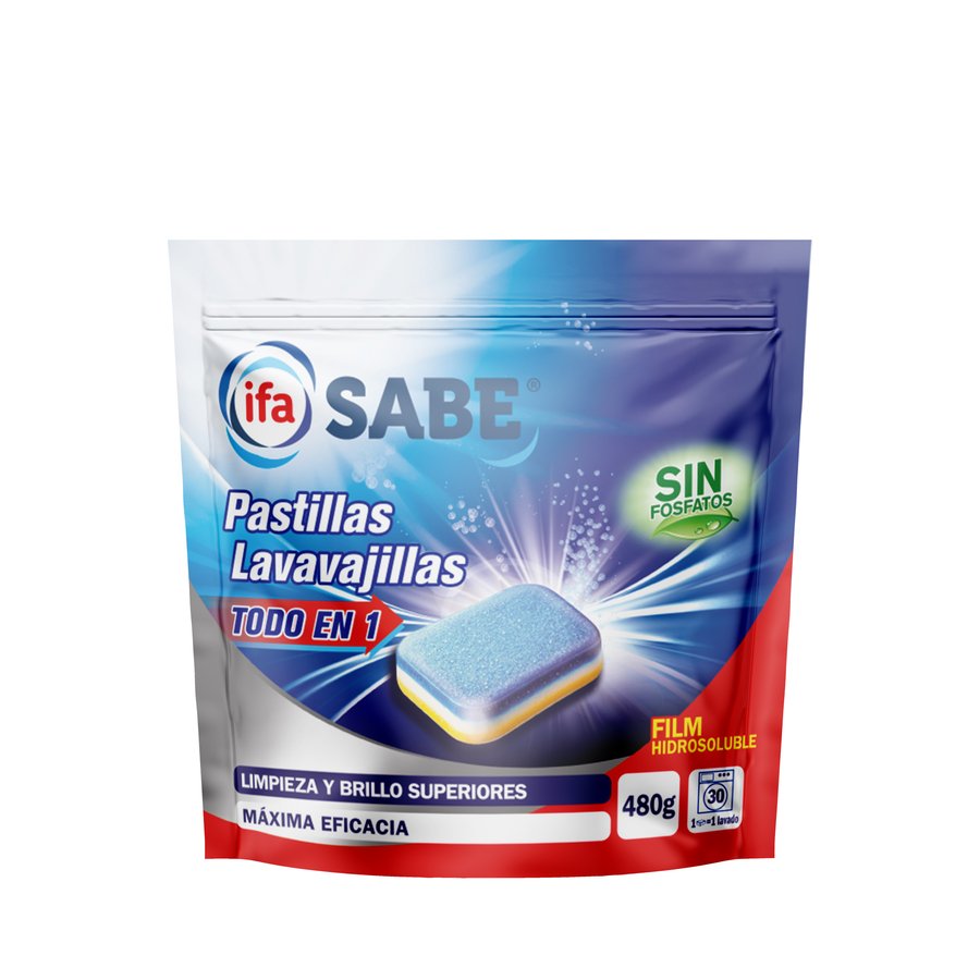 Lavavajillas máquina pastillas todo en 1 IFA SABE 30 unidades