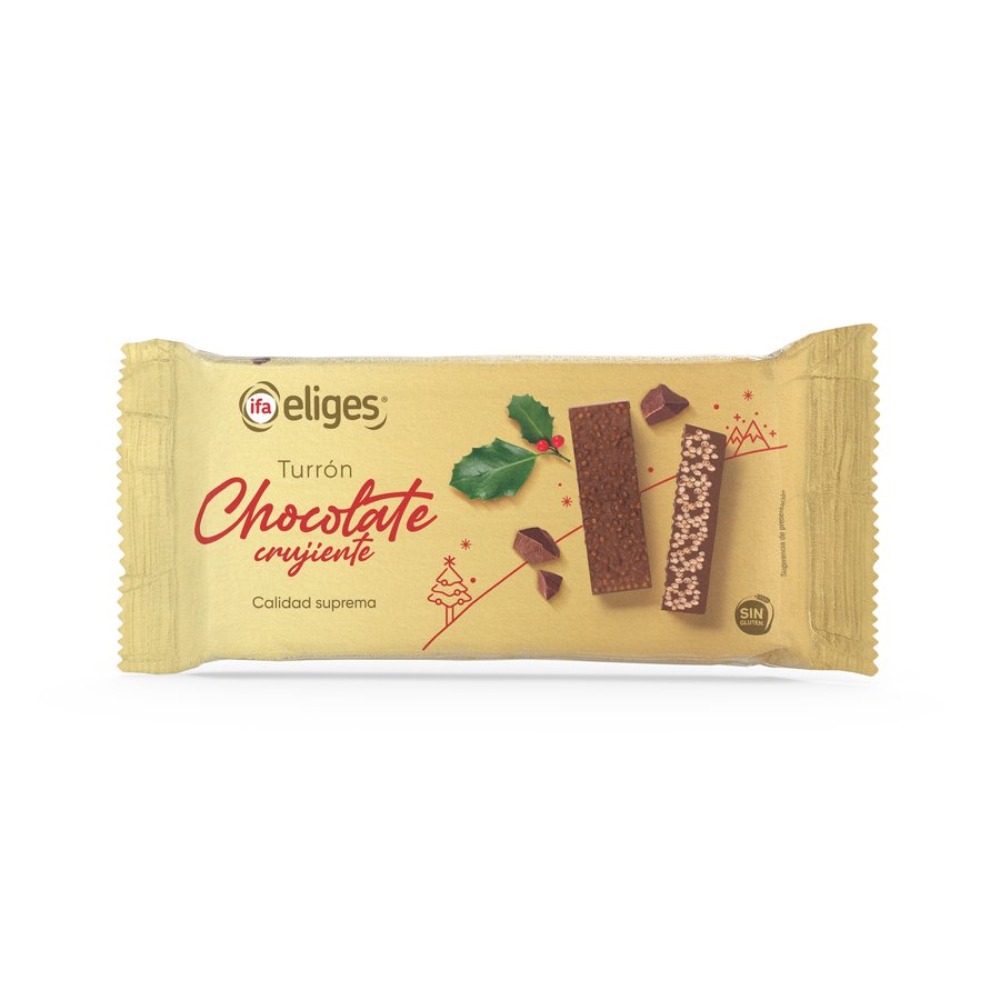 Turrón chocolate crujiente IFA ELIGES 200 g
