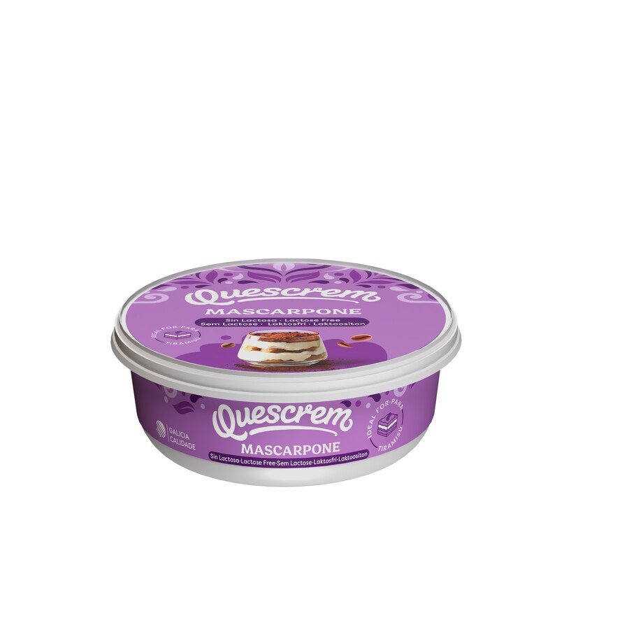 Queso mascarpone sin lactosa QUESCREM 250 g
