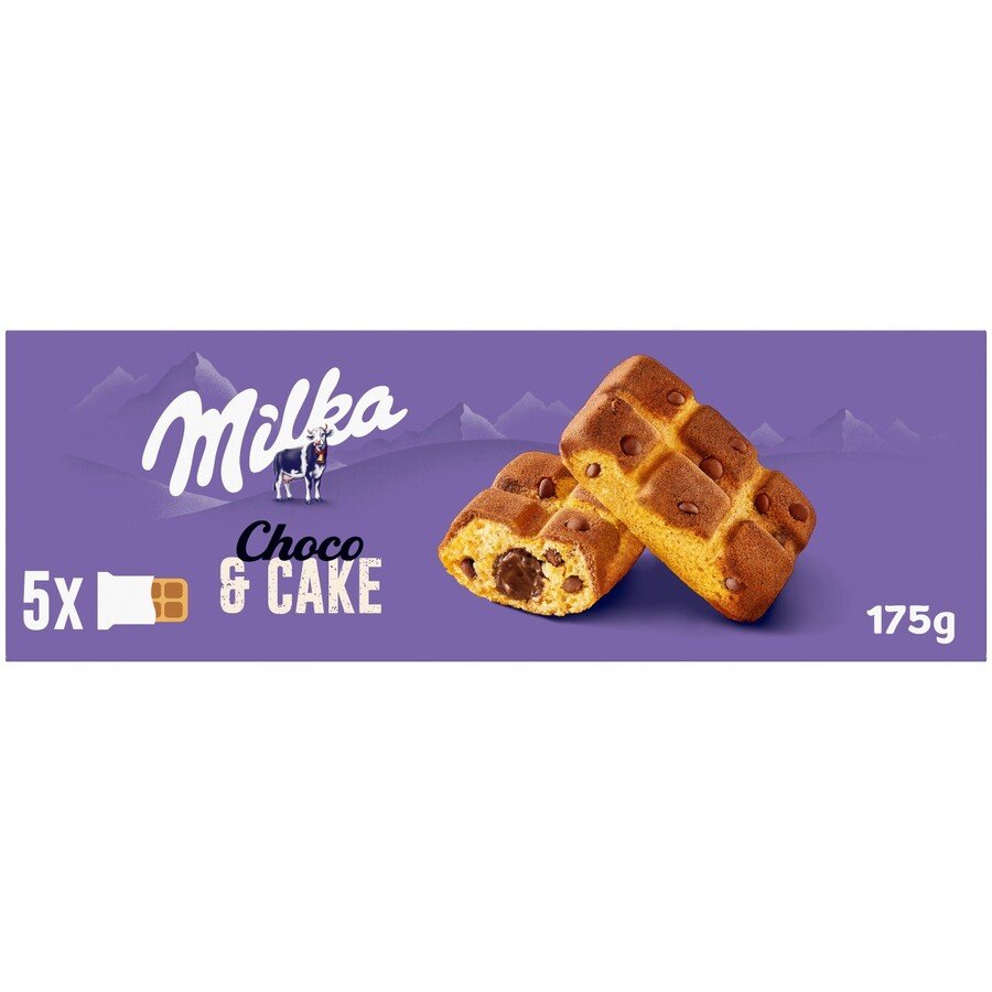 Bizcocho MILKA cake & choc 5 unidades 175 g
