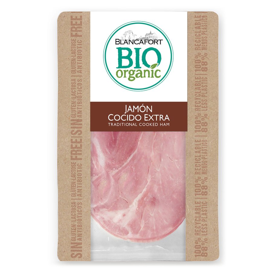 Jamón cocido extra bio organic BLANCAFORT 80 g