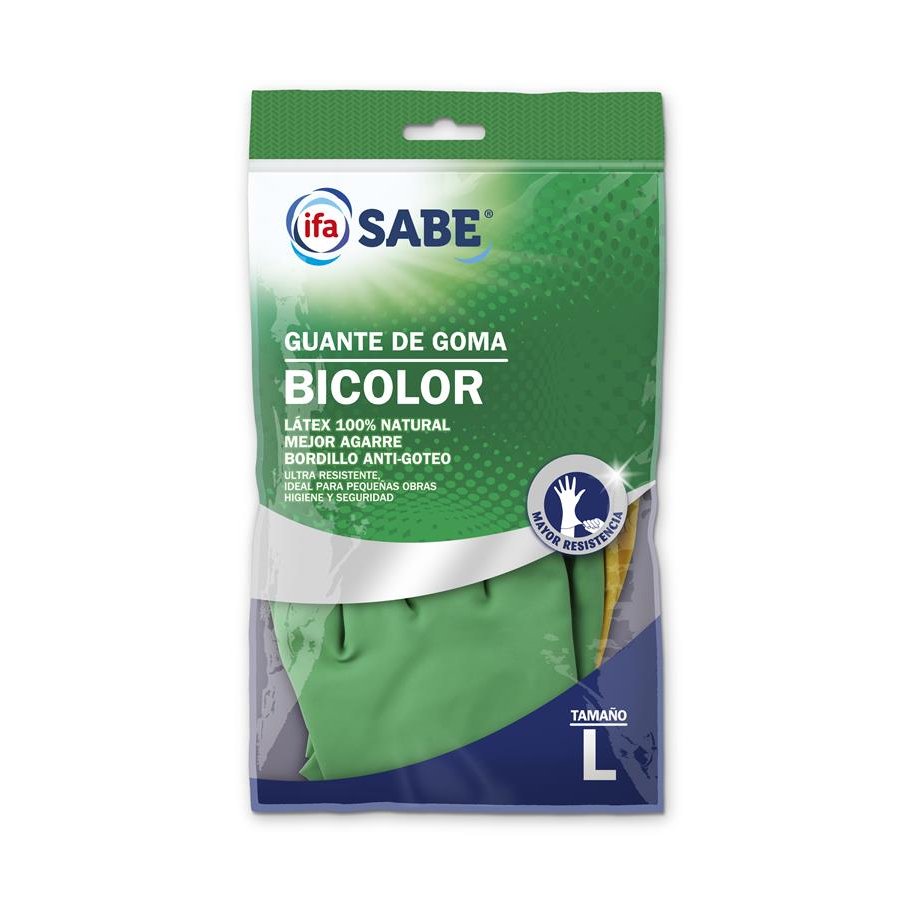 Guantes bicolor reforzado talla grande IFA SABE