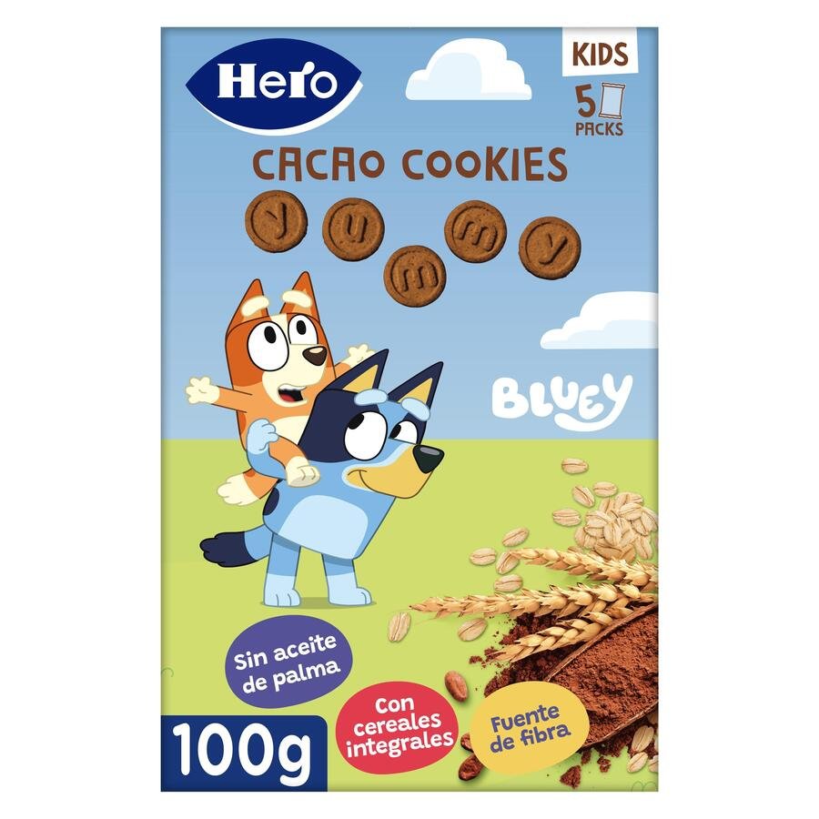 Galletas infantiles HERO cacao cookies Bluey 100 g