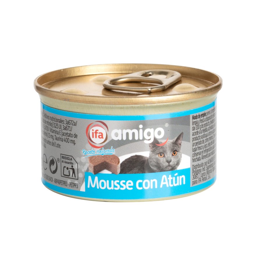 Alimento gato mousse con atún IFA AMIGO 85 g