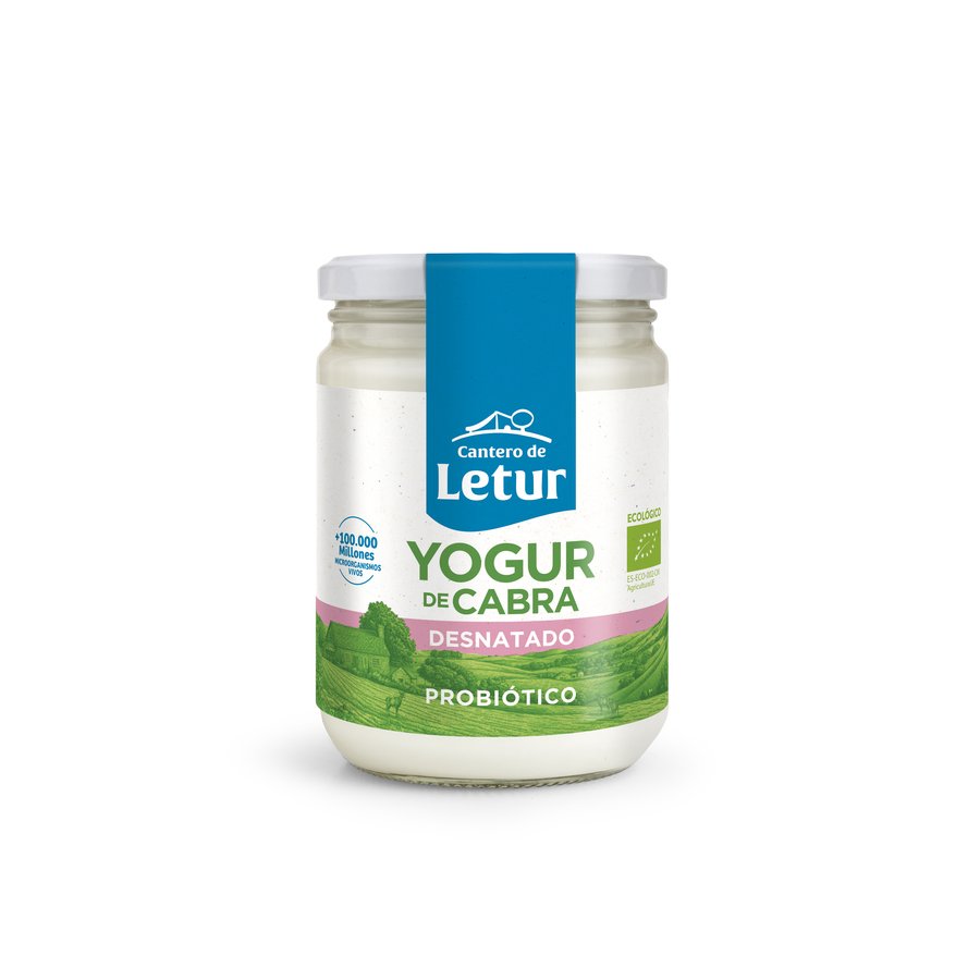 Yogur de cabra CANTERO DE LETUR ecológico natural desnatado 420 g