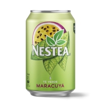 Refresco té NESTEA té verde maracuxá lata 33 cl
