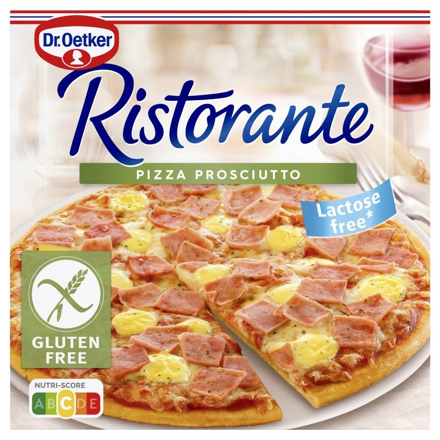 Pizza congelada DR.OETKER Ristorante prosciutto sin gluten 345 g