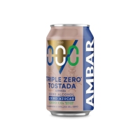Cerveza AMBAR Triple Zero tostada lata 33 cl