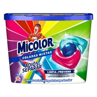 Detergente cápsulas MICOLOR Coladas Mixtas 25 unidades