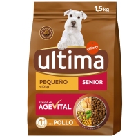 Alimento perro mini ULTIMA senior pollo 1,5 kg