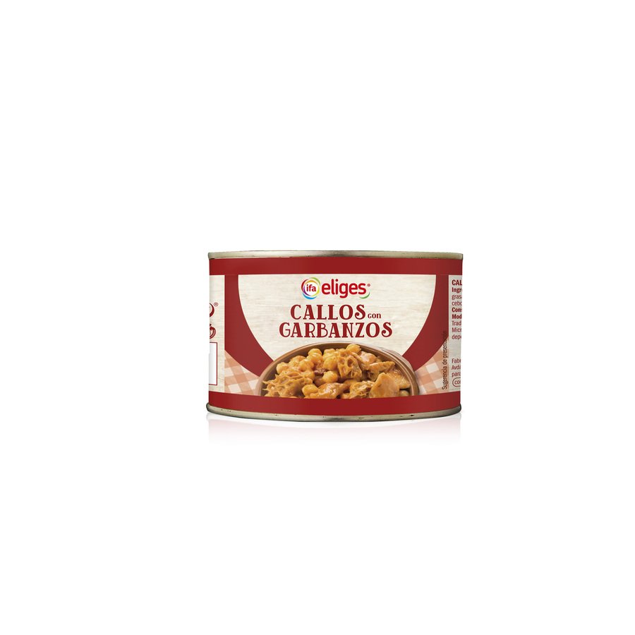 Callos con garbanzos IFA ELIGES lata 380 g pn.